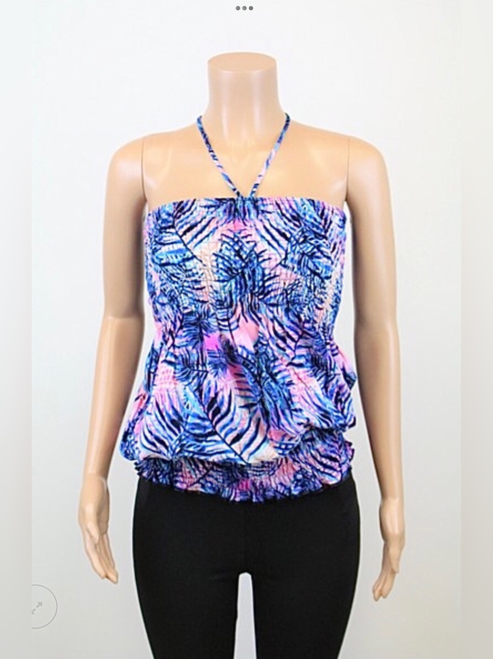 Guilty Sleeveless Bubble Halter Top